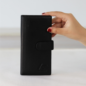 真皮钱包适用于男士长款钱包和信用卡夹，设计时尚